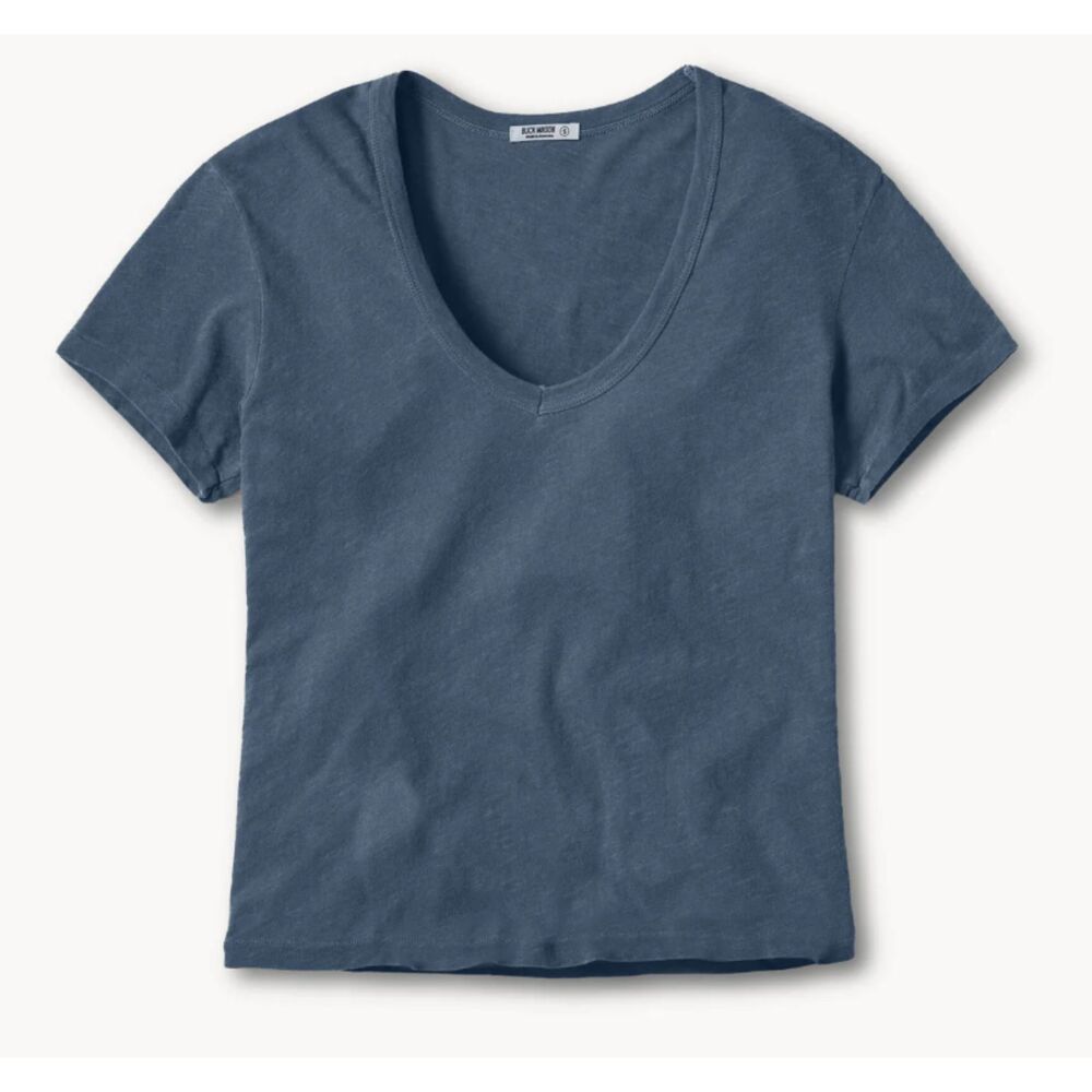 Buck Mason Women's Slub Cotton Easy Fit V Neck Made in USA Tee T-Shirt Sz XXL